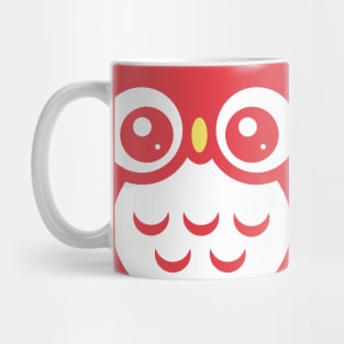 Red Cute baby Owl Mug